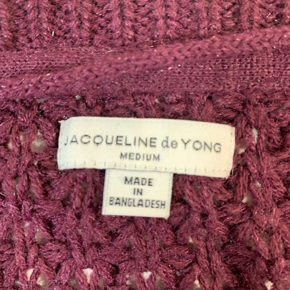 Jacqueline De Yong Open Knit Caridgan With Pockets - Picture 6 of 7